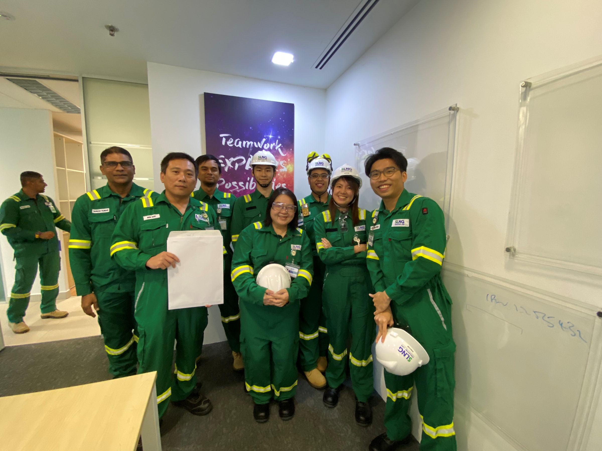 SLNG Safety Day Shen and team